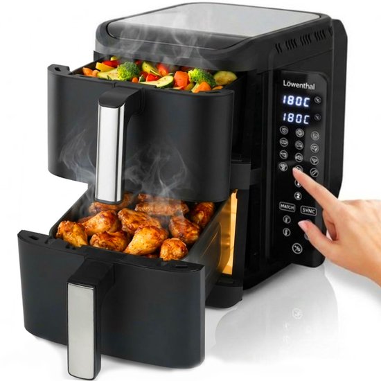 Dubbele Airfryer XXL 11L L&ouml;wenthal