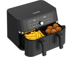 COOK-IT Dubbele Airfryer XXL 9L