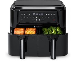KitchenBrothers Dubbele Airfryer - 9L Dual Mand